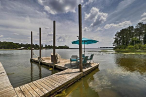 Home on Jordan Lake with Shared Dock and Boat Slip!